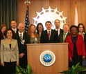 NSF Director France Cordova and Deputy Director Cora Marrett met with 2014 PECASE awardees at NSF.